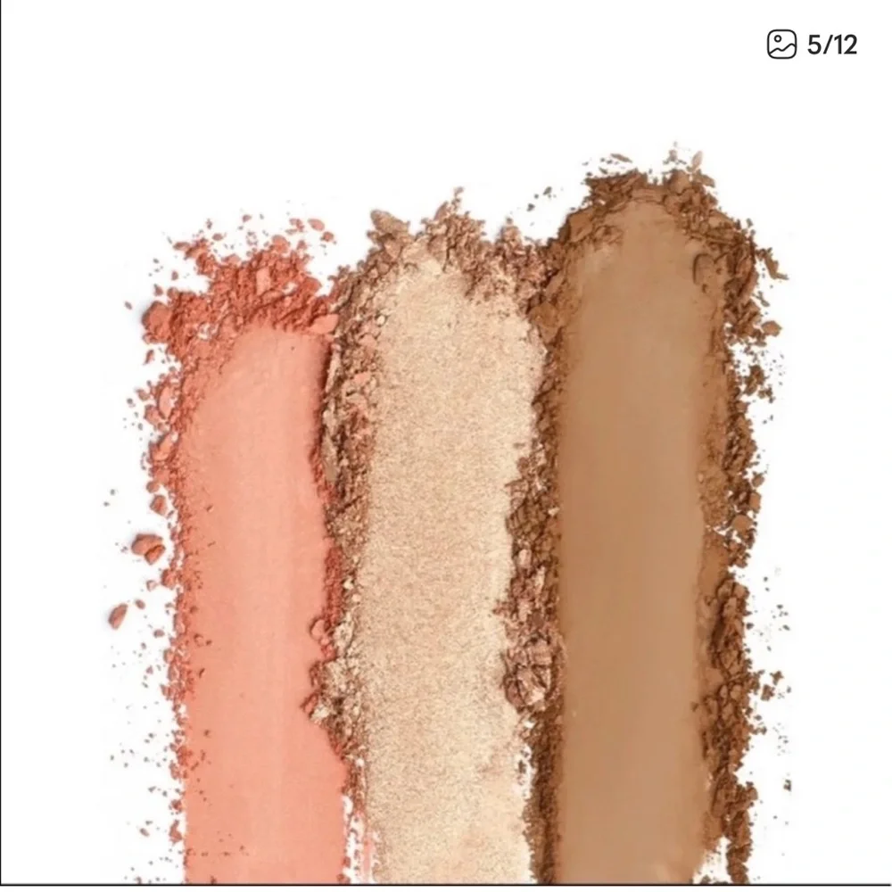 RealHer Cheek Trio Palette - Pink, Gold, Brown
